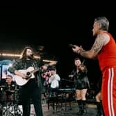 Fans were ecstatic to see Garron Noone perform alongside Robbie Williams at Croke Park amid his recent battles with mental health | PICTURE:  Instagram/@robbiewilliams
