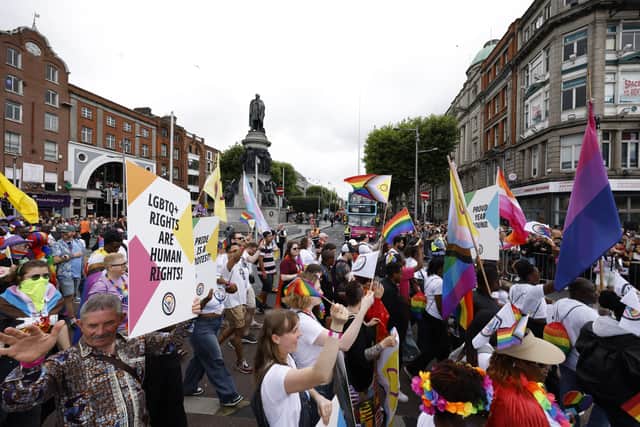 Among those taking part was Taoiseach Micheal Martin, Tanaiste Simon Harris, Labour leader Ivana Bacik, People Before Profit TD Paul Murphy and Minister for Public Expenditure Jack Chambers.