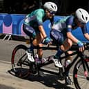 Katie-George Dunlevy and Linda Kelly on their way to silver. Photo: Sportsfile