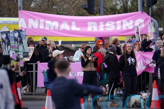 “We put a proportionate policing plan in place and, by and large, we were able to stop the vast majority entering onto the course, a small number did get onto the course, but, very quickly, they were removed, again in partnership with the event organiser, private security and police officers and staff.”