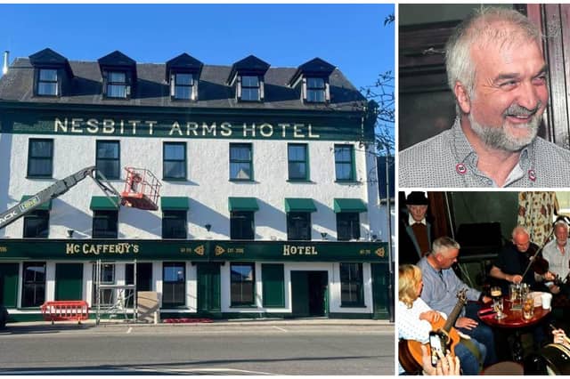Nesbitt Arms Hotel in Ardara reopening in time for Cup of Tae Festival, which will pay tribute to the late Stephen McCahill