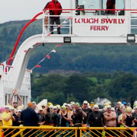 The swim took place last Saturday in Rathmullan 