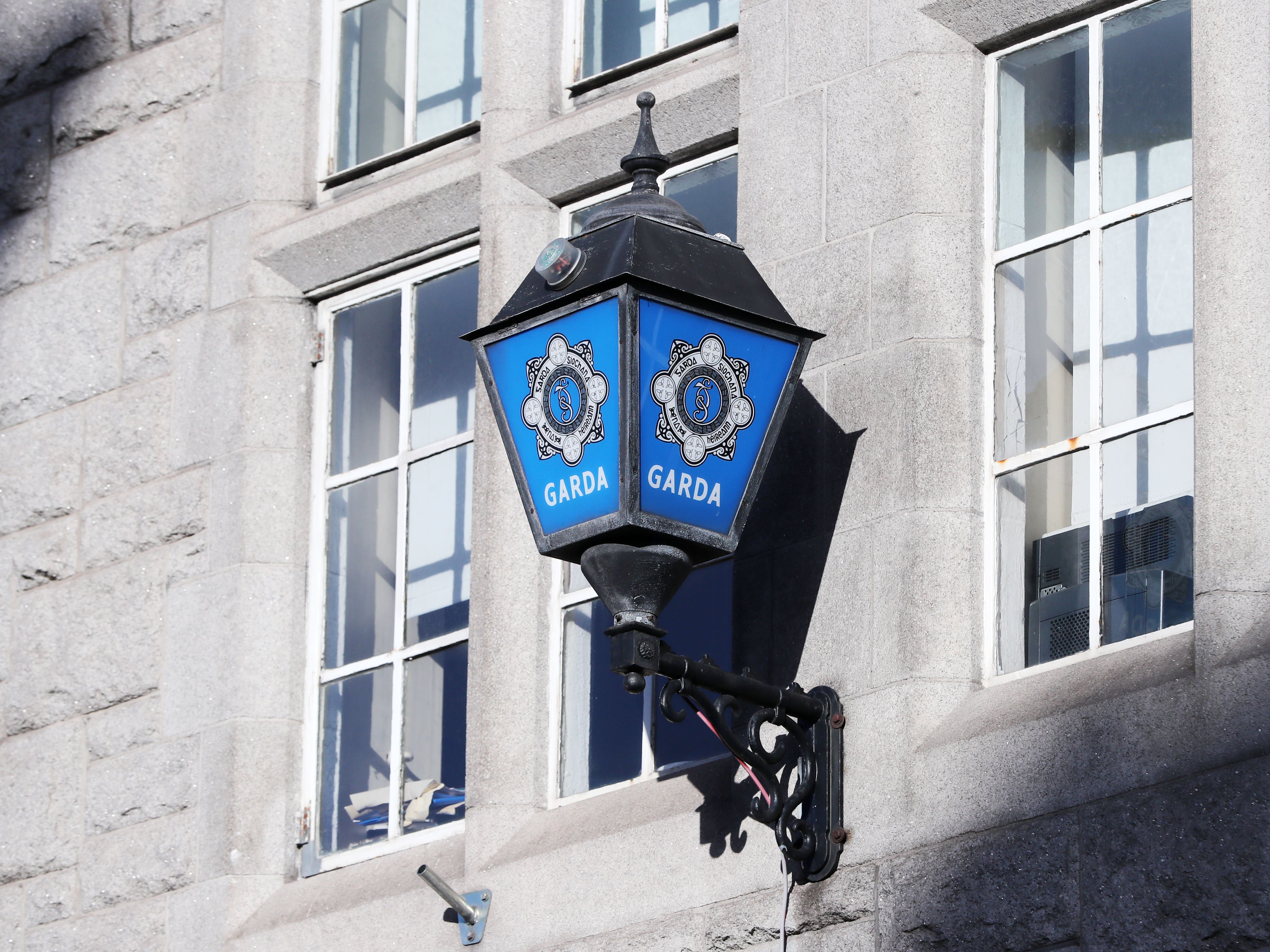 A garda lamppost