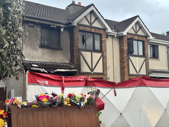 Waterford City house fire sceme