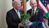 Donald Trump given shamrock as Micheal Martin urges co-operation