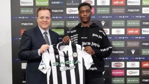 Former Letterkenny Rovers player James Abankwah makes Serie A debut