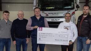 Over €118,000 from 'Trucking for Creeslough' is presented