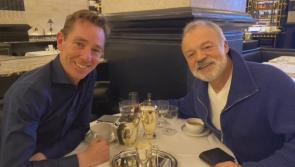 National: Ryan Tubridy enjoys lunch in prestigious London restaurant with new colleague Graham Norton