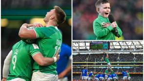 Ireland celebrates major 36-0 Six Nations victory over Italy