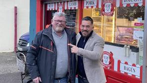 Peaky Blinders star pops into Gildea Family Butchers in Letterkenny
