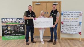 Trucking for Donegal presents cheque worth €8,000 to Donegal Hospice