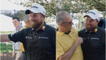 WATCH: Shane Lowry's touching moment with Scottie Scheffler's family after PGA Tour loss