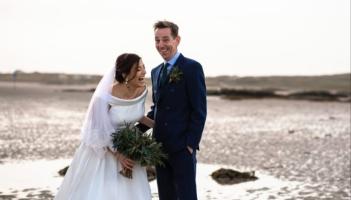 Irish celebs gush as 'lucky man' Ryan Tubridy shares rare snap from intimate wedding