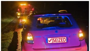 'Suzuki Swiftly seized' by garda&iacute; after 15-year-old caught driving on busy Irish motorway