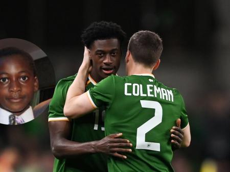 Former Letterkenny Rovers defender makes Ireland debut as club carries the flag