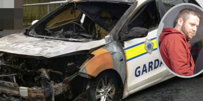 Man pleads guilty to burning Garda patrol car