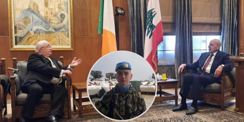 Private Seán Rooney remembered on St Patrick's Day in Lebanon