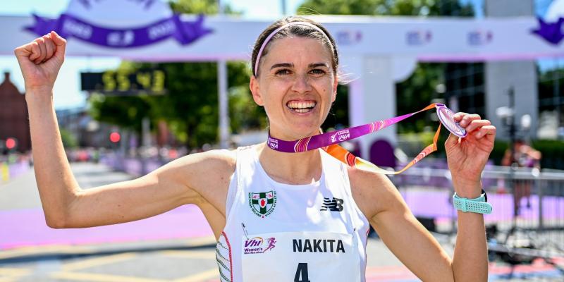 Nakita Burke scorches to Women's Mini Marathon win