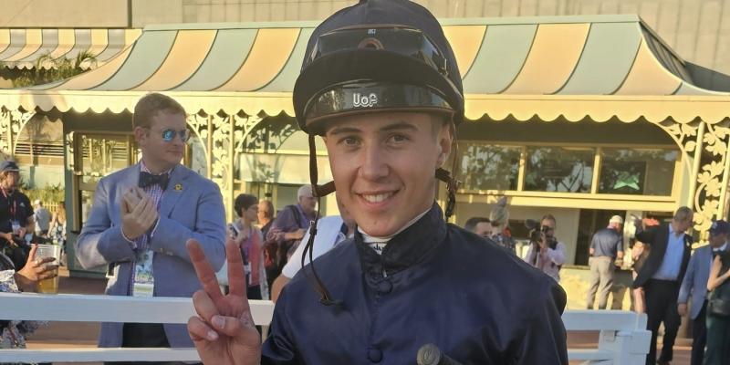 Dylan Browne-McMonagle takes a second at Breeders Cup