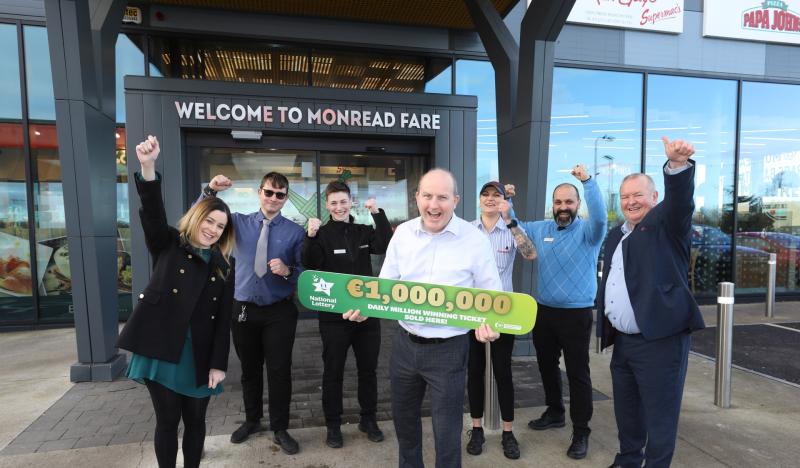 Busy service station makes one Irish person a Lotto millionaire 