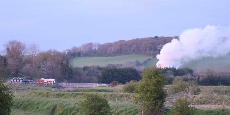 Blaze at Manorcunningham sheds brought under control