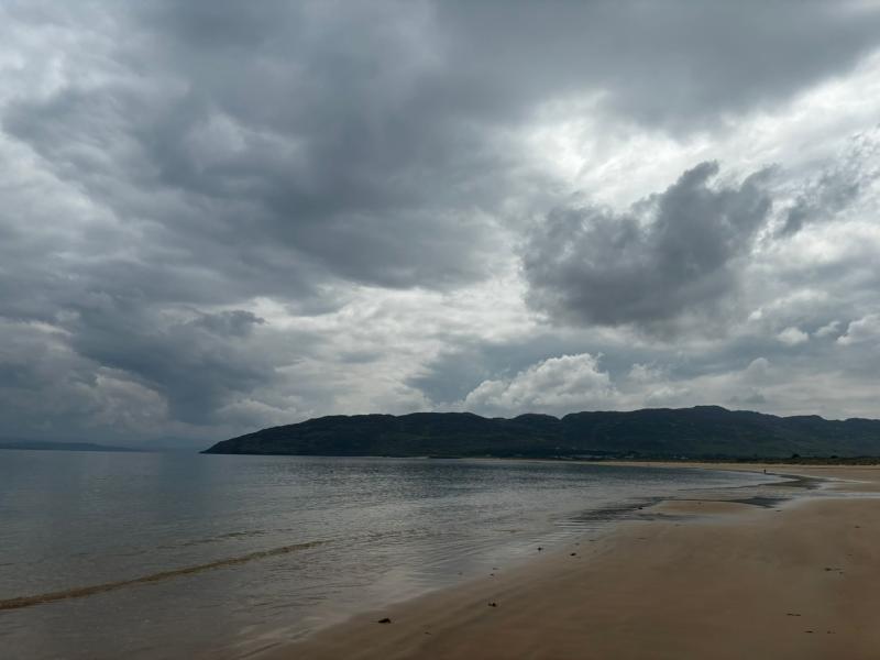 Cloudy and humid today with patchy rain and drizzle in Donegal today