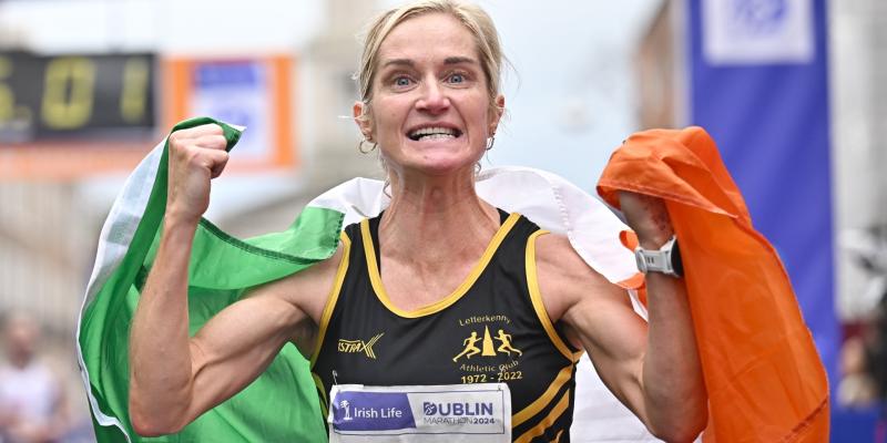 Emotion and glory as Ann-Marie McGlynn retains national marathon title