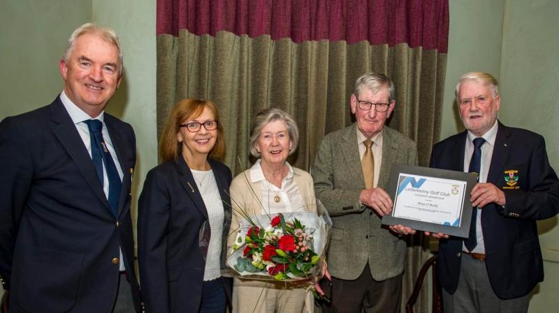 Letterkenny Golf Club reward Brian O’Reilly's dedication with honorary membership