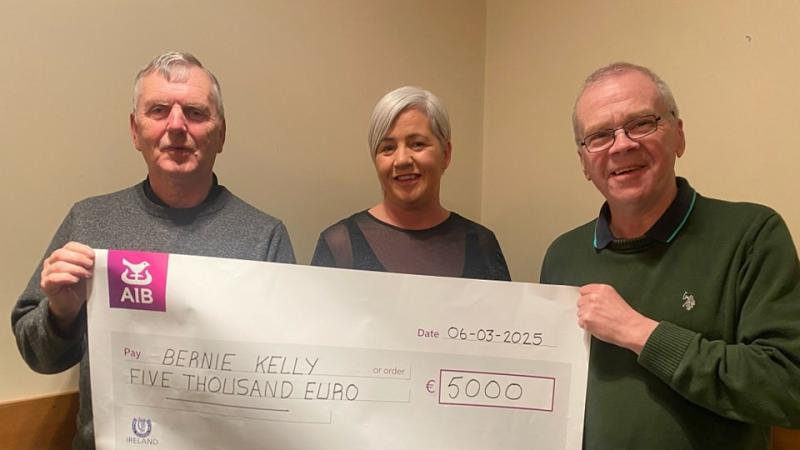 Bernie Kelly wins €5,000 snowball at the Letterkenny Rovers' Club Bingo