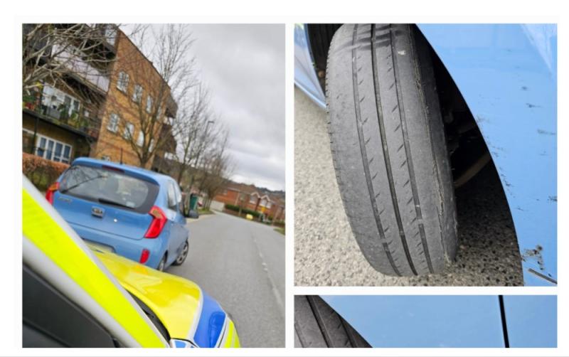 Car seized from reckless learner driver as Garda&iacute; find tyres extremely worn