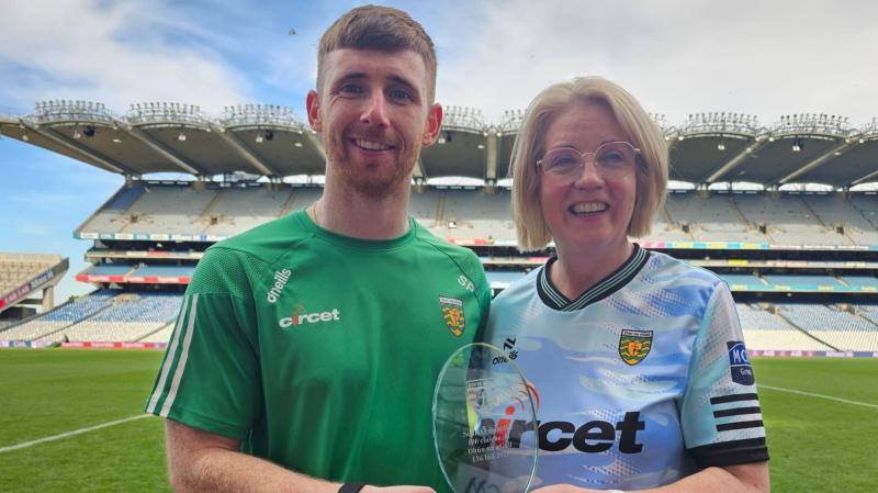 Shaun Patton century marked at Croke Park with presentation after Meath win 