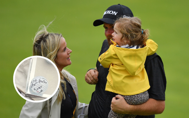 SO CUTE: Shane Lowry reveals sweet message daughter wrote on golf ball before Open