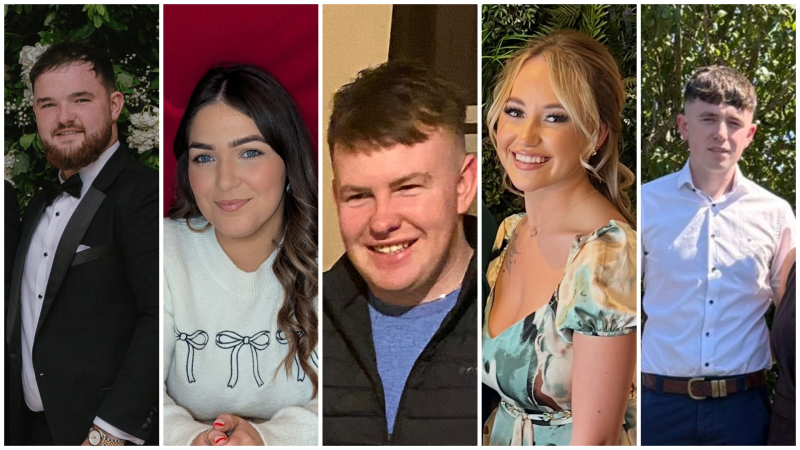 LATEST: Louth gardai name five young people killed in horror road crash in Dundalk