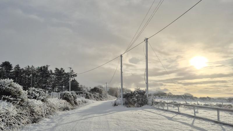 Very cold in Donegal with frost and icy stretches on untreated surfaces slow to clear