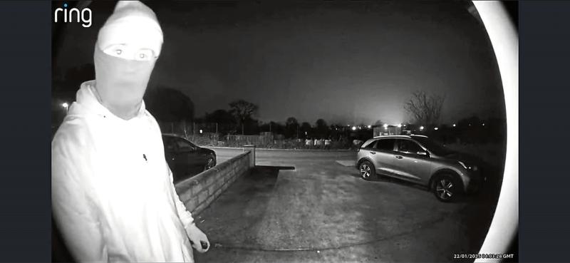 Balaclava-clad intruder disrupted when CCTV alerted homeowner