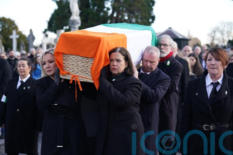 McDonald pledges to deliver Irish unity in funeral tribute to veteran republican